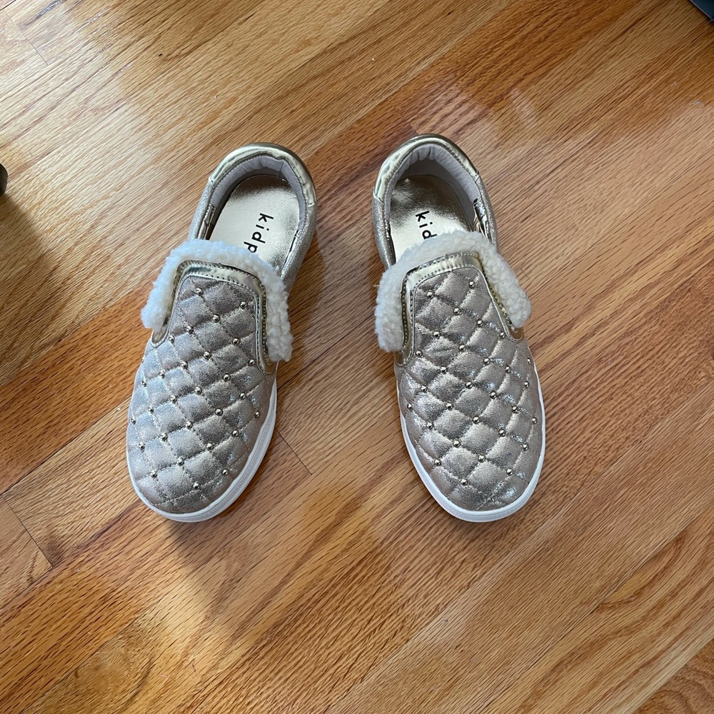 New gold kids sneakers